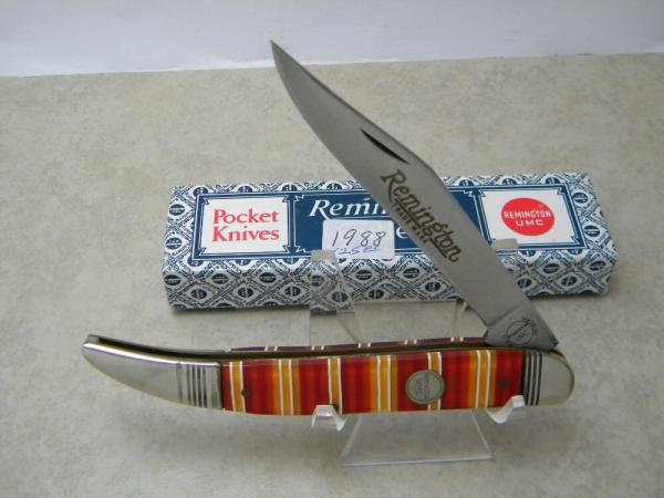 Remington UMC USA 1988 R1615 Candy Stripe Bullet Toothpick Knife NIB