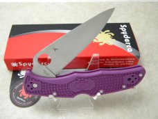Spyderco Seki Japan Endura 4 VG-10 Purple Lockback Knife NIB