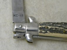 Kissing Crane KC48 Rostfrei Solingen Germany Stag Stiletto Knife NIB