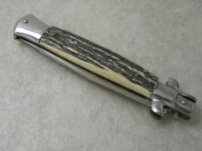 Kissing Crane KC48 Rostfrei Solingen Germany Stag Stiletto Knife NIB