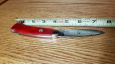 Boker Tree Brand, Solingen Germany, Smooth Red Bone Lockback, Unused, Beautiful Knife!
