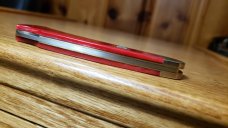 Boker Tree Brand, Solingen Germany, Smooth Red Bone Lockback, Unused, Beautiful Knife!