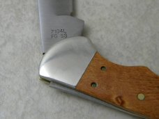 Case XX USA Bradford USA 1991 Curly Maple Finger Groove Lockback Sheath Knife