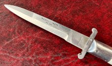 White Handle Rizzuto Estileto Milano Switchblade Knife 