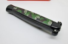 Lot of (2) Vintage NOS OTF SUPER AUTOMATIC SPRINGER Knife Nato Military Camo w/Box