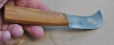 Friedr. Herder Abr. Sohn Skinner 8 1/2" OAL Wood Handle Never Used 1960's No Flex No Sheath