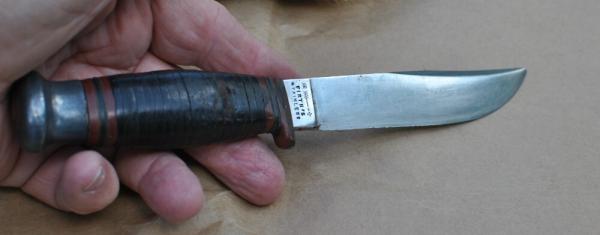 Wade Butcher Sheffield 9 1/4" OAL Stacked Leather Firth's Stainless Full Tang No Sheath Wade Butcher Sheffield 9 1/4" OAL Stacked Leather Firth's Stainless Full Tang No Sheath