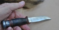 Wade  Butcher Sheffield  9 1/4" OAL Stacked Leather Firth's Stainless Full Tang No Sheath