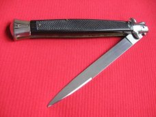 Vintage Unique 13" Italian MOLLETTA Stiletto Checkered Switchblade Knife.