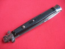 Vintage Unique 13" Italian MOLLETTA Stiletto Checkered Switchblade Knife.