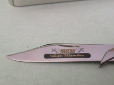 Case XX 2005 CCC Mediterranean Blue Bone Cheetah Club Pattern # 611 1/2 SS