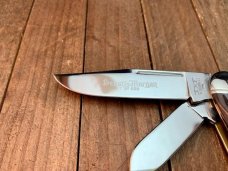 Schatt and Morgan Sowbelly Stockman 18th Anniversary Series Brown Worm Groove Bone 2008