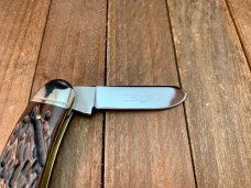 Schatt and Morgan Sowbelly Stockman 18th Anniversary Series Brown Worm Groove Bone 2008