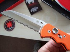 Spyderco Autonomy Automatic Knife Orange H1 Golden, Colo. U.S.A. NIB Scarce!