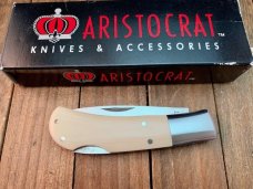 Aristocrat Regent Lockback Ivory Micarta 1990’s