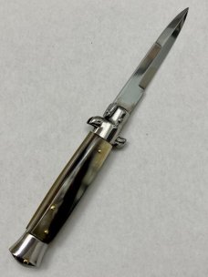 Older Frank B 20cm / 8" Blonde Horn Red Dot Swivel EX Bayonet Beltrame RARE SIZE