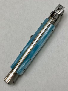 ITALY STAINLESS 90s Beltrame 23cm / 9" Bayonet Blade Turquoise Acrylic Swivel EX
