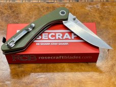 Rosecraft Blade "Alenta" tactical folder with G10 Scales and D2 Upswept point blade
