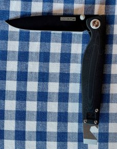 Rosecraft Blade :Barra" tactical folder with G10 scales and AR-RPM9 Drop point blade