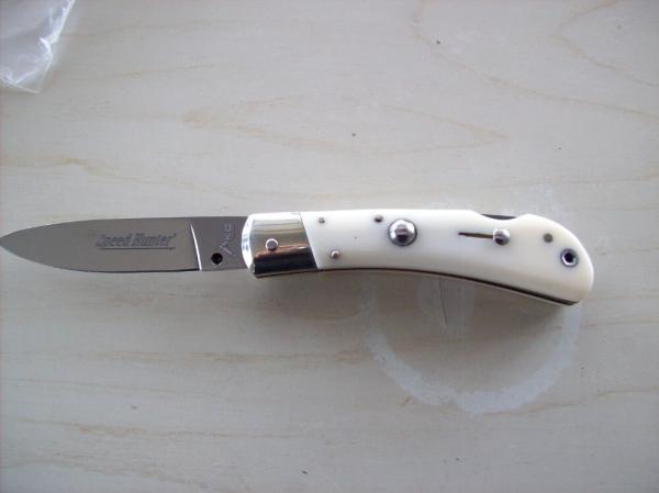 Italian Speed Hunter AKC Italy W/Imitation Ivory Handles UNUSED Italian Speed Hunter AKC Italy W/Imitation Ivory Handles UNUSED