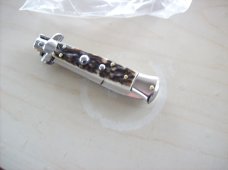 Renzo Beltrame Scarce 8 inch Genuine Stag/Antler Stiletto Bayo Swivel Bolster Brand New
