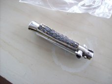Renzo Beltrame Scarce 8 inch Genuine Stag/Antler Stiletto Bayo Swivel Bolster Brand New