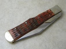 Star Hand-Crafted Japan No. 3340 Old Soldier Swing Guard Lockback Coke Bottle Knife