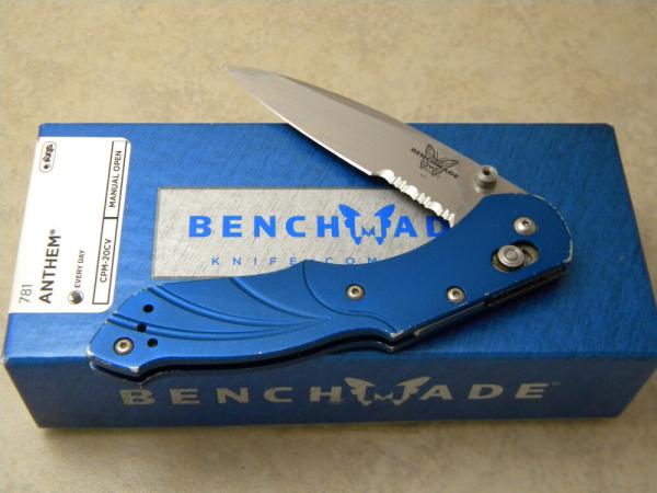 Benchmade USA 921 Osborne Design Blue Manual Open Locking Knife