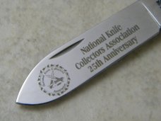 Case XX USA 1972-1997 25th Anniversary NKCA Club Knife Bone 62131 Canoe in Box