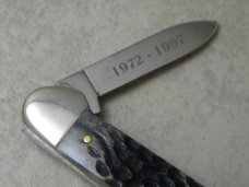 Case XX USA 1972-1997 25th Anniversary NKCA Club Knife Bone 62131 Canoe in Box