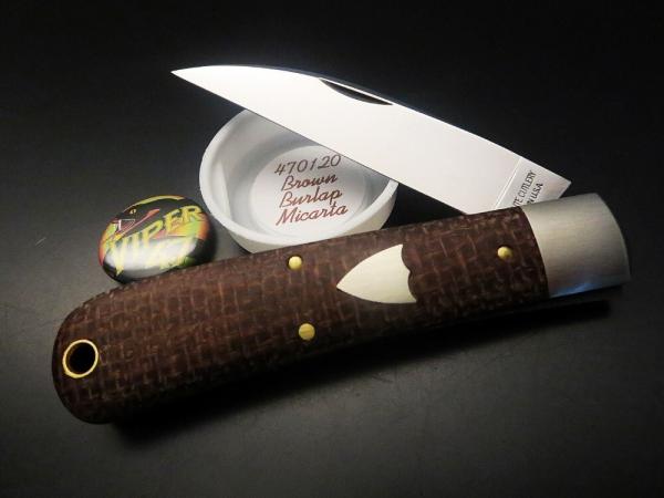 Great Eastern Cutlery #47 Viper Brown Burlap Micarta GEC 470120 Great Eastern Cutlery #47 Viper Brown Burlap Micarta GEC 470120