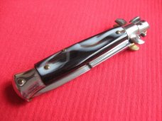 Older Oreste Dibon Italian 16cm. Imit. Horn STILETTO Switchblade Knife - New Old Stock