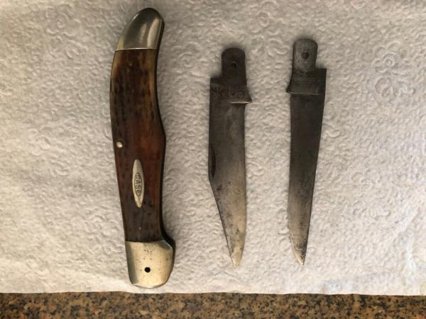 Case Tested XX (6265 style) green bone (disassembled, missing handle)