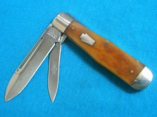BONE 2009 SCHATT MORGAN 042 922 COKE BOTTLE QUEEN FOLDING  POCKET HUNTING JACK KNIFE KNIVES OLD