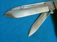BONE 2009 SCHATT MORGAN 042 922 COKE BOTTLE QUEEN FOLDING  POCKET HUNTING JACK KNIFE KNIVES OLD