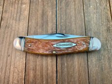 Winchester 4 Blade Sowbelly Stockman Honey Jigged  Bone 1998