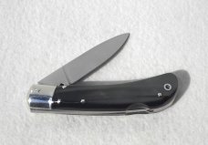 NOS AKC ITALIAN CLASSIC SPEED HUNTER GENUINE BRAZILIAN HORN NICKEL SILVER BOLSTERS 