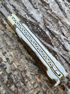 BUCK 110 LEROY REMER CUSTOM ELK HORN FOLDING HUNTER