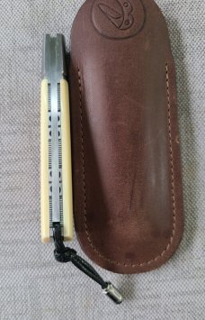 Vincenzo Balistreri White Wolf.Interior Cut Mammoth..AEB-L..liners..lanyard pin and bead..coa.slip
