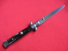 Vintage VIRGINIA Italian STILETTO Horn Switchblade Knife.