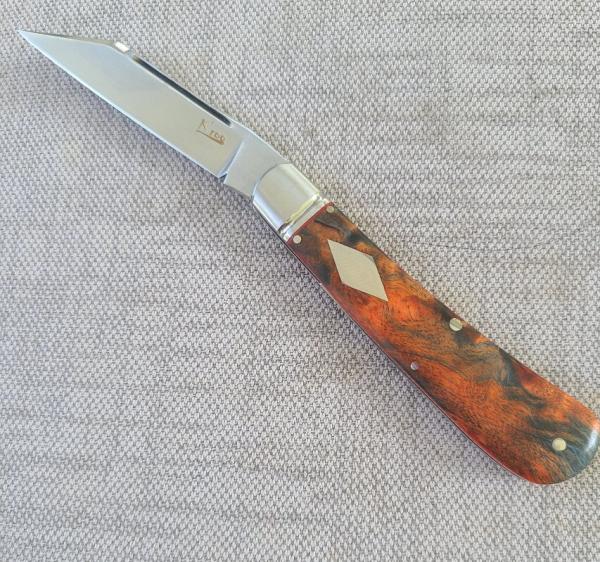 Kroo Rhino Karellian Birch.Rwl34.3.75.fluted bolsters.filework.spacers..liners.lanyard tube coa/slip Kroo Rhino Karellian Birch.Rwl34.3.75.fluted bolsters.filework.spacers..liners.lanyard tube coa/slip