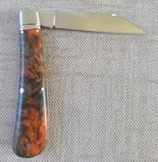 Kroo Rhino Karellian Birch.Rwl34.3.75.fluted bolsters.filework.spacers..liners.lanyard tube coa/slip
