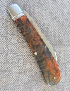 Kroo Rhino Karellian Birch.Rwl34.3.75.fluted bolsters.filework.spacers..liners.lanyard tube coa/slip