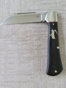 K'roo Custom Reaper Raven,3.75..Black Linen...rwl34...red G10 spacers/liners..fileworked..coa/slip