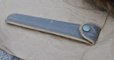 Schrade Walden Armour Meat Packing Knife Mint Original Case Aluminum Handles Mirror Polished