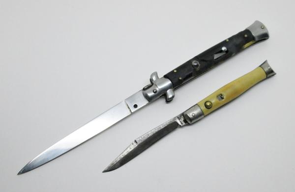 (2) Vintage Automatic Switchblades - B Rostfrei (Beltrame) & Colonial SHUR-SNAP - (Parts or Repair) (2) Vintage Automatic Switchblades - B Rostfrei (Beltrame) & Colonial SHUR-SNAP - (Parts or Repair)