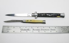 (2) Vintage Automatic Switchblades - B Rostfrei (Beltrame) & Colonial SHUR-SNAP - (Parts or Repair)