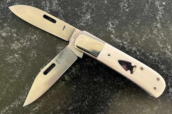 Northwoods Scagel Third Series Folder Knife Beautiful Ivory, Unused