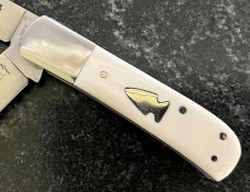Northwoods Scagel Third Series Folder Knife Beautiful Ivory, Unused
