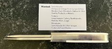 Northwoods Scagel Third Series Folder Knife Beautiful Ivory, Unused